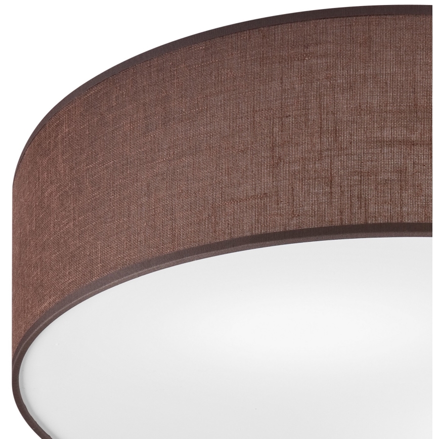 Loftlampe SIRJA DOUBLE 4xE27/15W/230V diameter 45 cm brun