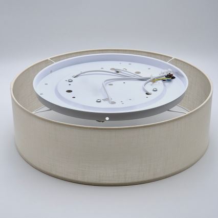 Loftlampe SIRJA DOUBLE 4xE27/15W/230V diameter 45 cm cremefarvet