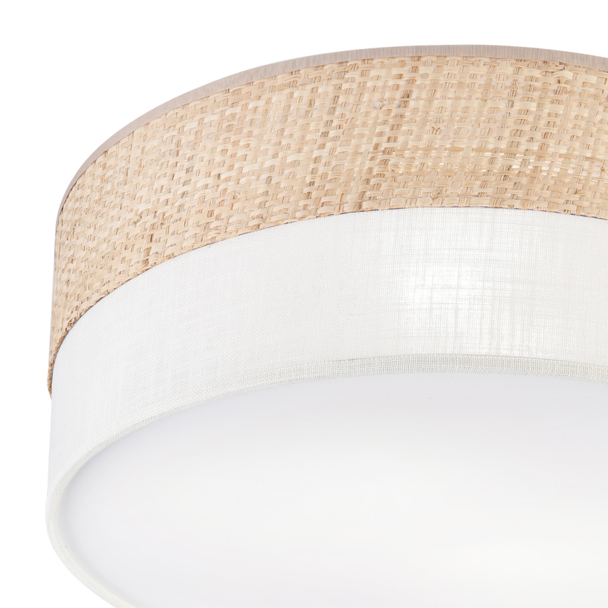 Loftlampe SIRJA DOUBLE BOHO 2xE14/15W/230V Ø 35 cm beige/creme