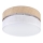 Loftlampe SIRJA DOUBLE BOHO 2xE14/15W/230V Ø 35 cm beige/hvid