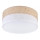 Loftlampe SIRJA DOUBLE BOHO 2xE14/15W/230V Ø 35 cm beige/hvid