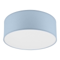 Loftlampe SIRJA PASTEL 1xE27/60W/230V diameter 35 cm blå