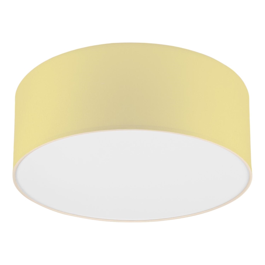 Loftlampe SIRJA PASTEL 1xE27/60W/230V diameter 35 cm gul