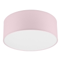 Loftlampe SIRJA PASTEL 1xE27/60W/230V diameter 35 cm lyserød