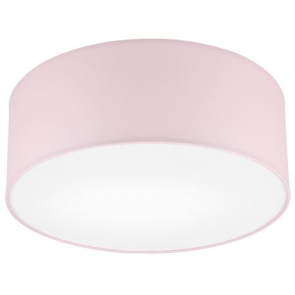 Loftlampe SIRJA PASTEL 1xE27/60W/230V diameter 35 cm lyserød