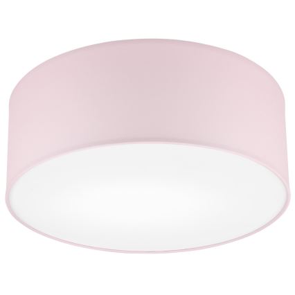 Loftlampe SIRJA PASTEL 1xE27/60W/230V diameter 35 cm lyserød