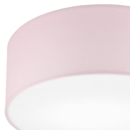 Loftlampe SIRJA PASTEL 1xE27/60W/230V diameter 35 cm lyserød