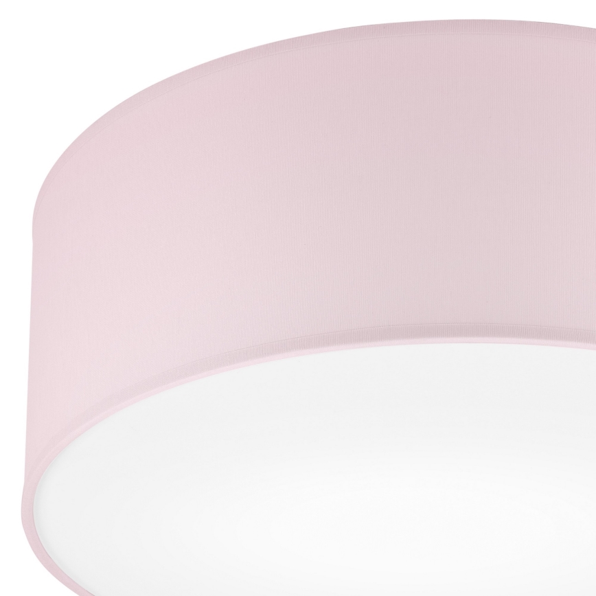 Loftlampe SIRJA PASTEL 1xE27/60W/230V diameter 35 cm lyserød
