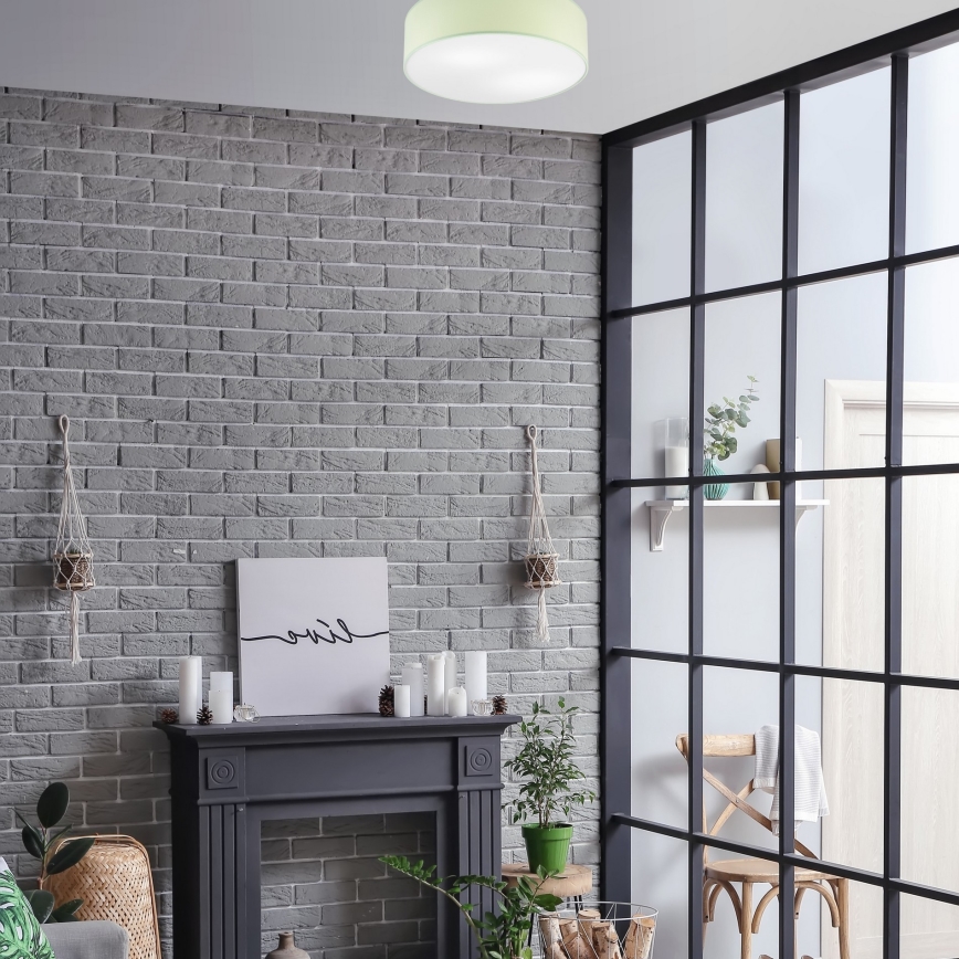 Loftlampe SIRJA PASTEL 2xE27/15W/230V Ø 45 cm grøn