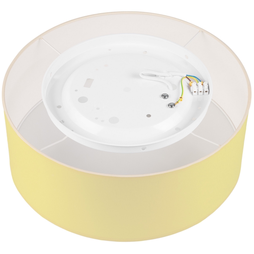 Loftlampe SIRJA PASTEL DOUBLE 2xE27/15W/230V diameter 35 cm gul