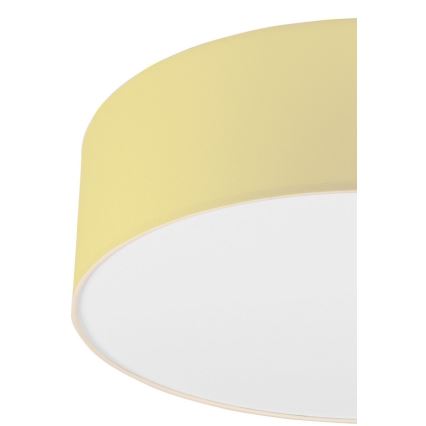 Loftlampe SIRJA PASTEL DOUBLE 4xE27/15W/230V diameter 45 cm gul