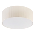 Loftlampe SIRJA PLISADO 2xE27/15W/230V Ø 35 cm cremefarvet