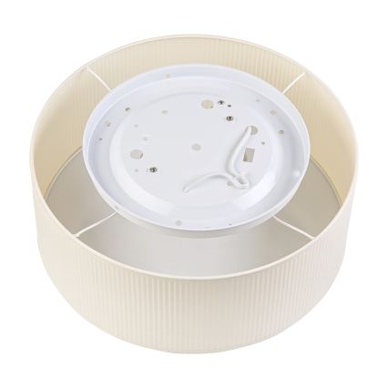 Loftlampe SIRJA PLISADO 2xE27/15W/230V Ø 35 cm cremefarvet