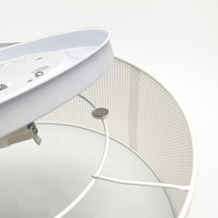 Loftlampe SIRJA PLISADO 2xE27/15W/230V Ø 35 cm hvid