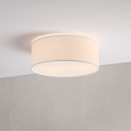 Loftlampe SIRJA PLISADO 2xE27/15W/230V Ø 35 cm hvid