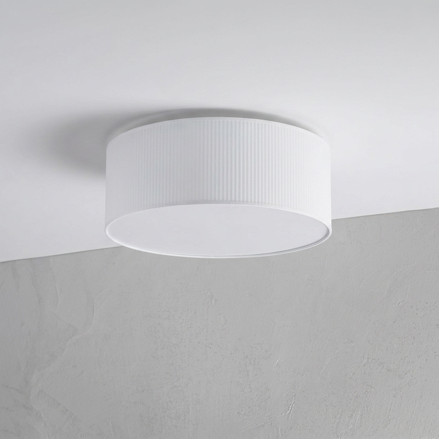Loftlampe SIRJA PLISADO 2xE27/15W/230V Ø 35 cm hvid
