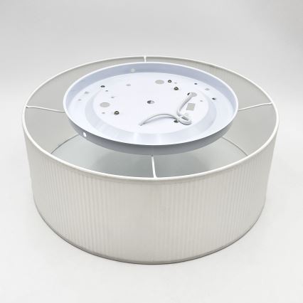 Loftlampe SIRJA PLISADO 2xE27/15W/230V Ø 35 cm hvid