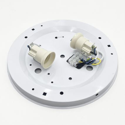 Loftlampe SIRJA PLISADO 2xE27/15W/230V Ø 35 cm hvid
