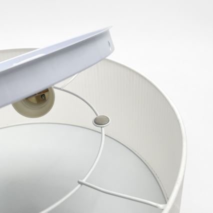 Loftlampe SIRJA PLISADO 2xE27/15W/230V Ø 35 cm hvid
