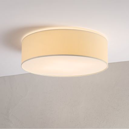 Loftlampe SIRJA PLISADO 4xE27/15W/230V Ø 45 cm cremefarvet