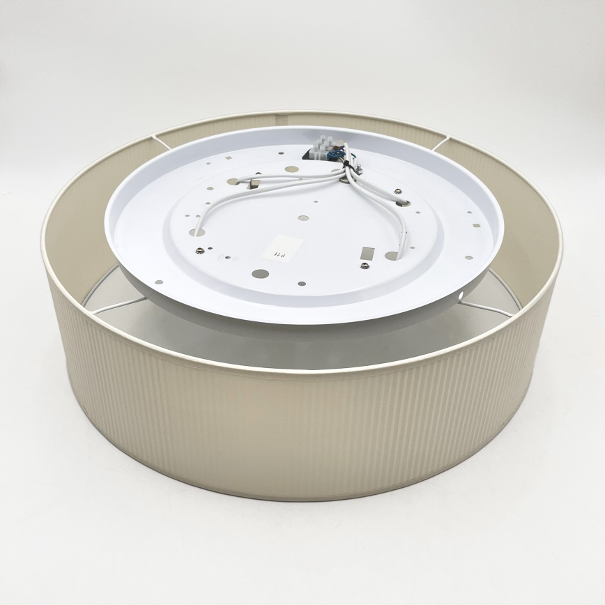 Loftlampe SIRJA PLISADO 4xE27/15W/230V Ø 45 cm cremefarvet
