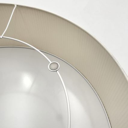 Loftlampe SIRJA PLISADO 4xE27/15W/230V Ø 45 cm cremefarvet