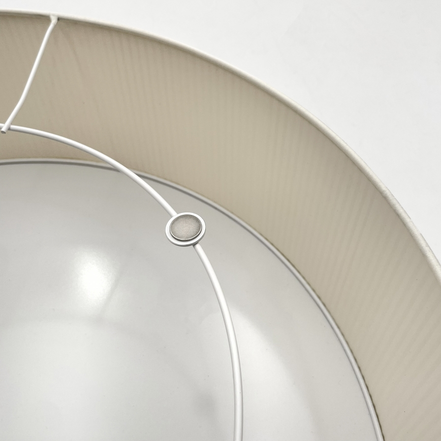 Loftlampe SIRJA PLISADO 4xE27/15W/230V Ø 45 cm cremefarvet