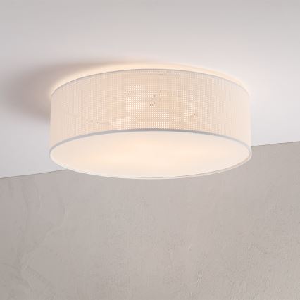 Loftlampe SIRJA PLISADO 4xE27/15W/230V Ø 45 cm hvid