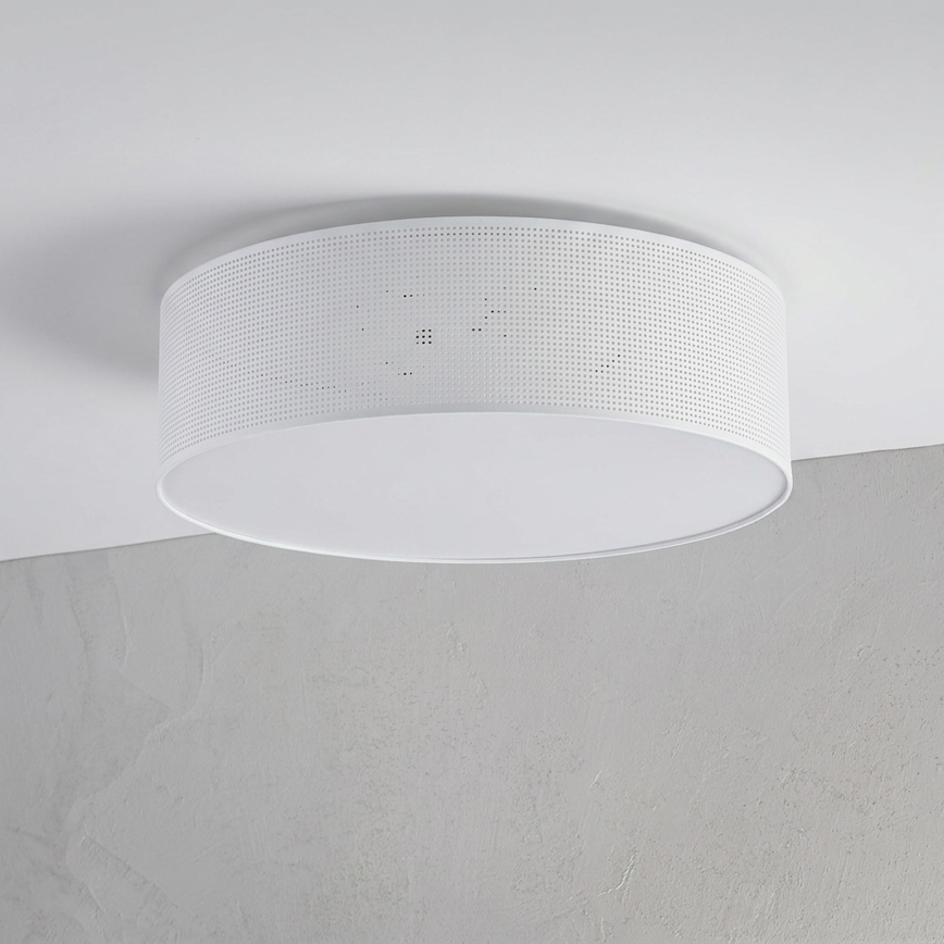 Loftlampe SIRJA PLISADO 4xE27/15W/230V Ø 45 cm hvid