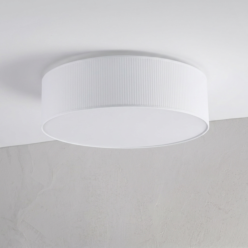 Loftlampe SIRJA PLISADO 4xE27/15W/230V Ø 45 cm hvid