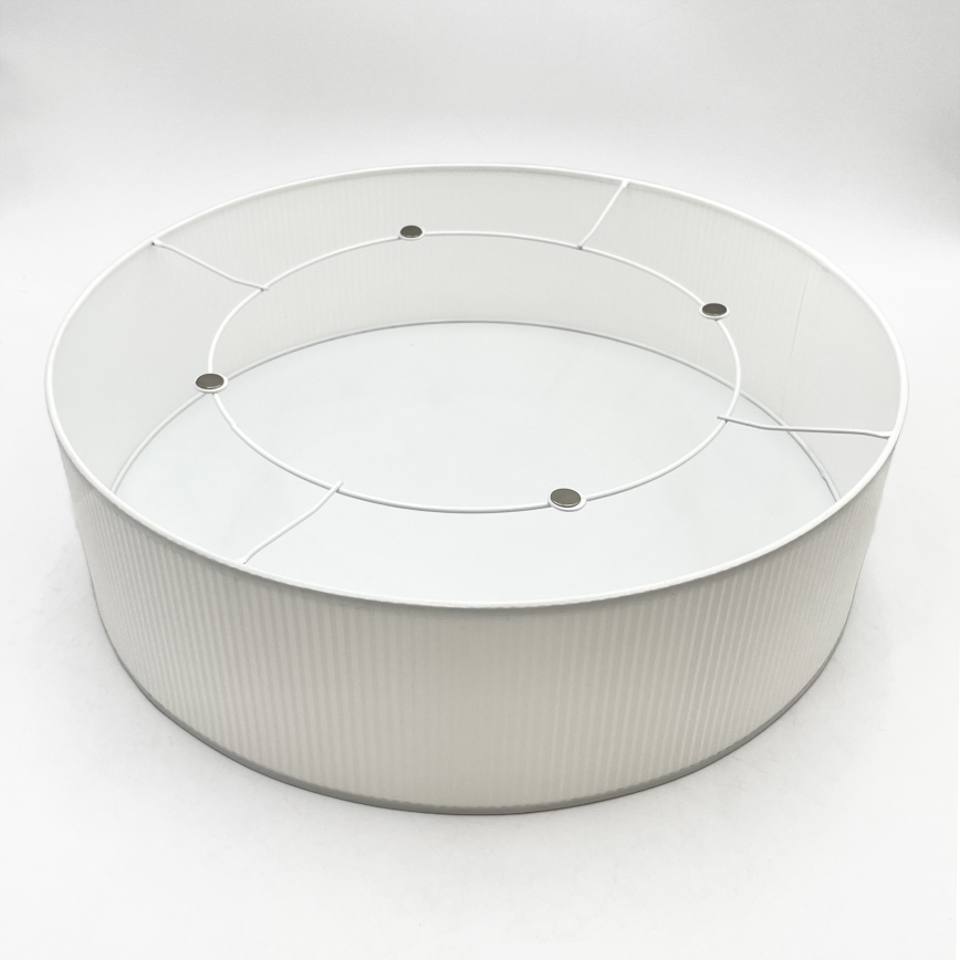 Loftlampe SIRJA PLISADO 4xE27/15W/230V Ø 45 cm hvid