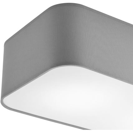 Loftlampe SIRJA SQUARE 2xE27/15W/230V grå