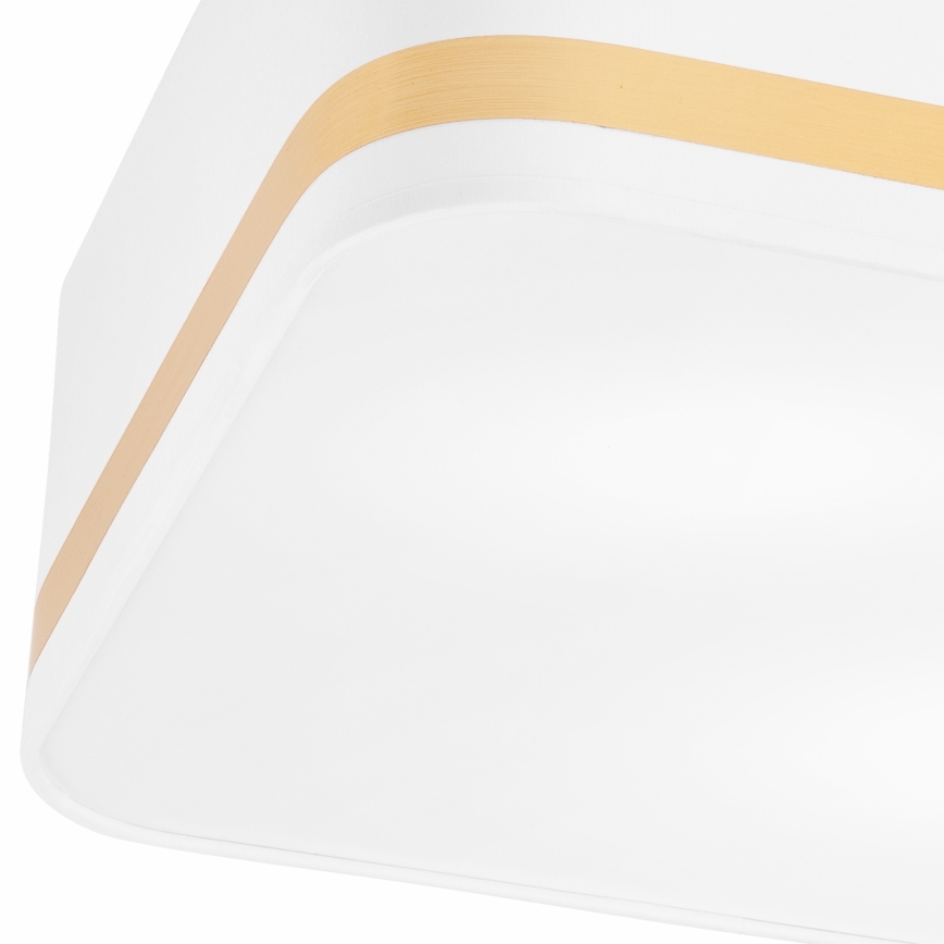 Loftlampe SIRJA SQUARE 2xE27/60W/230V 35x35 cm hvid