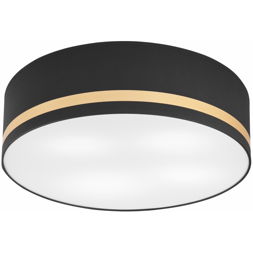Loftlampe SIRJA STRIPE 4xE27/15W/230V diameter 45 cm sort