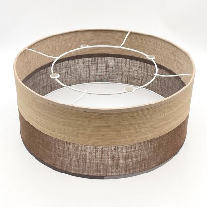 Loftlampe SIRJA WOOD 1xE27/15W/230V diameter 35 cm brun/eg
