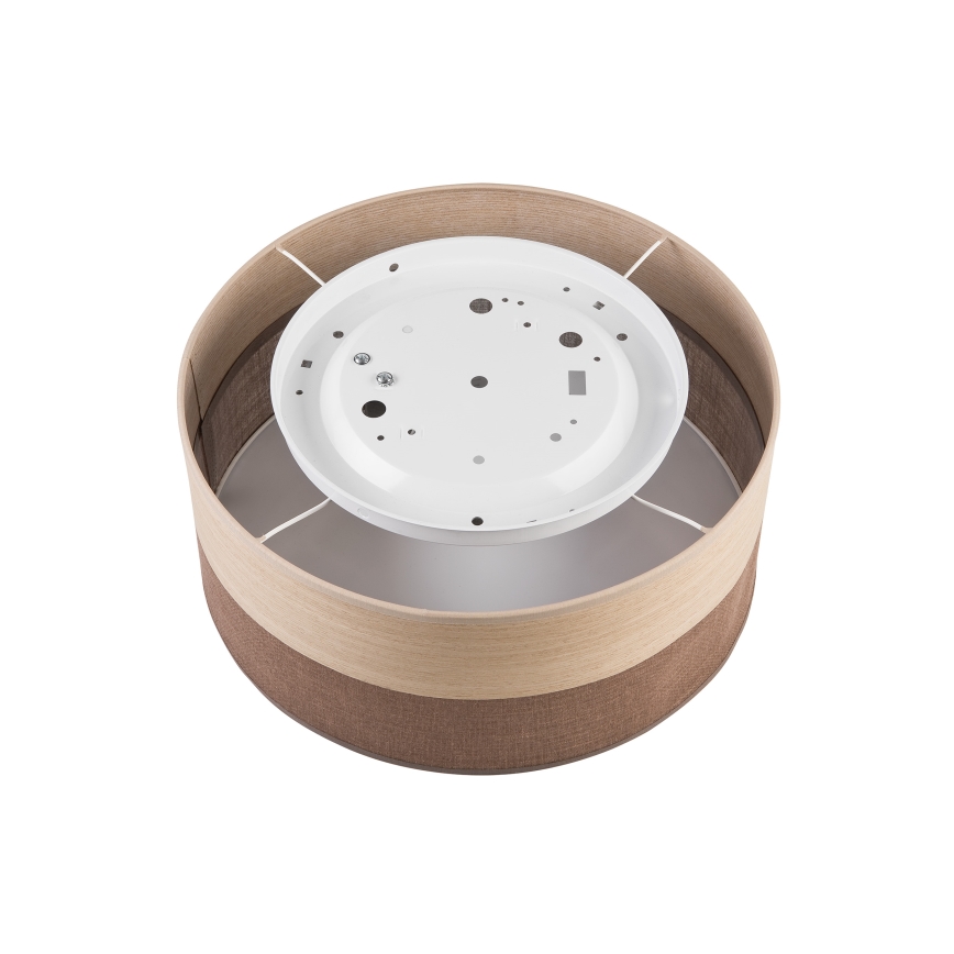 Loftlampe SIRJA WOOD 1xE27/15W/230V diameter 35 cm brun/eg