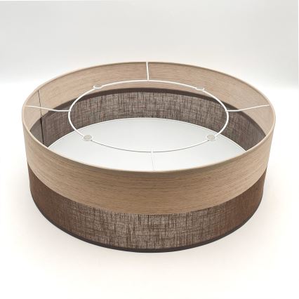Loftlampe SIRJA WOOD 2xE27/15W/230V diameter 45 cm brun/eg