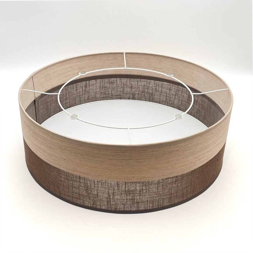 Loftlampe SIRJA WOOD 2xE27/15W/230V diameter 45 cm brun/eg