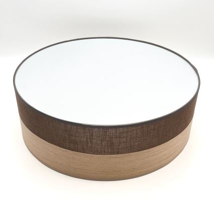 Loftlampe SIRJA WOOD 2xE27/15W/230V diameter 45 cm brun/eg