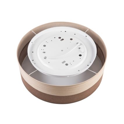 Loftlampe SIRJA WOOD 2xE27/15W/230V diameter 45 cm brun/eg