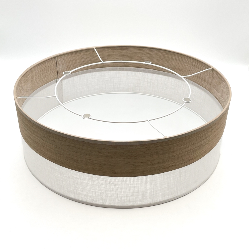 Loftlampe SIRJA WOOD 2xE27/15W/230V diameter 45 cm hvid/eg