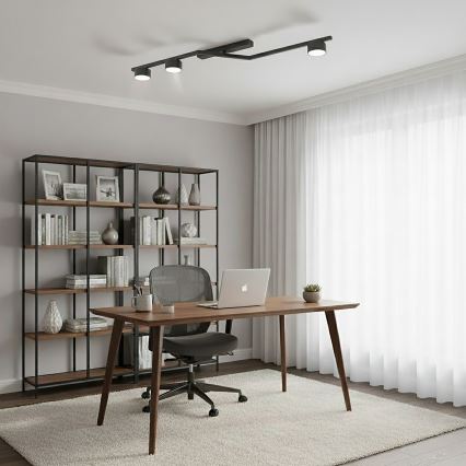 Loftlampe SKAN 3xGX53/12W/230V sort