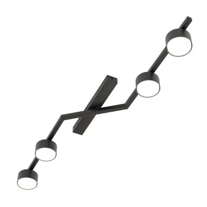 Loftlampe SKAN 4xGX53/12W/230V sort