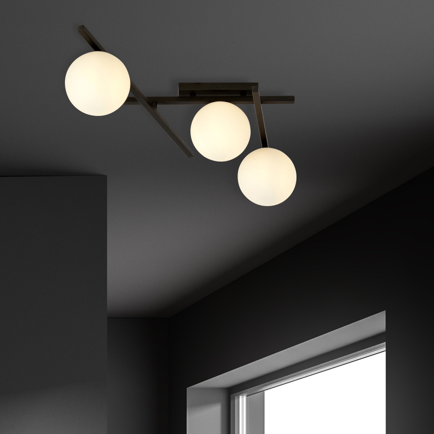 Loftlampe SMART 3xE14/10W/230V sort/hvid