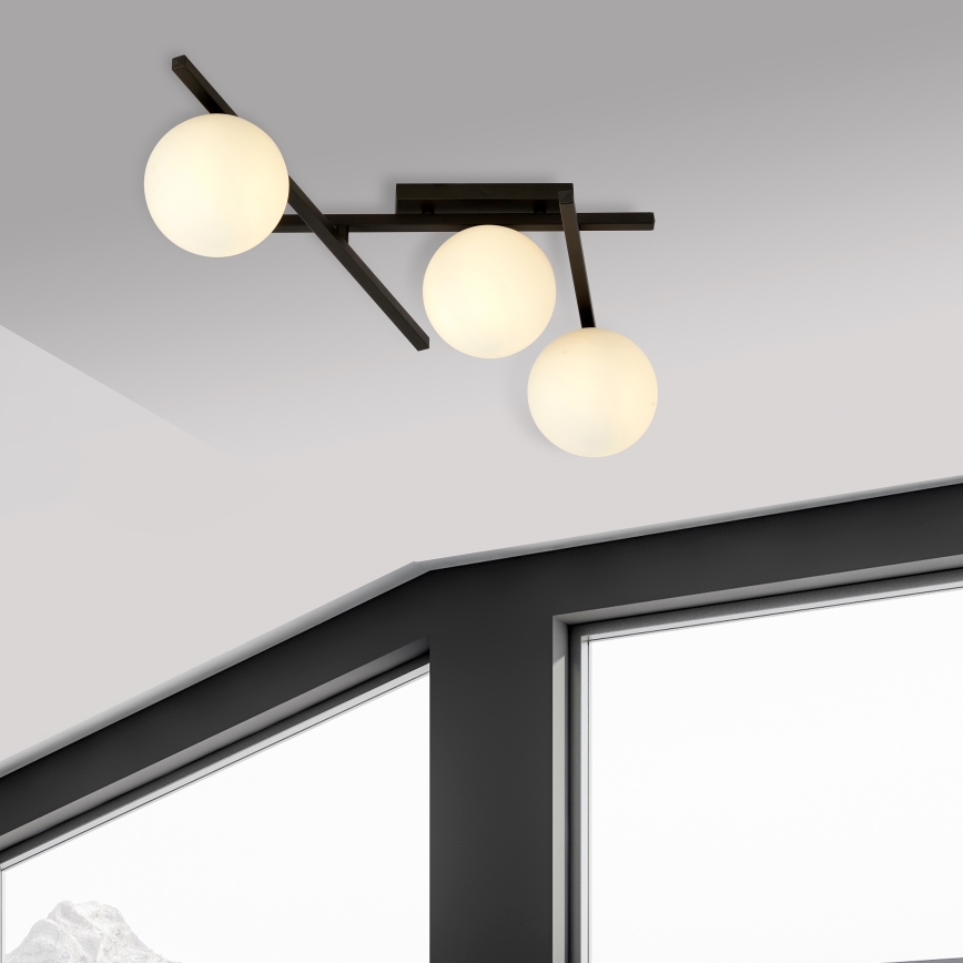 Loftlampe SMART 3xE14/10W/230V sort/hvid