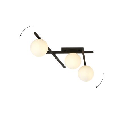 Loftlampe SMART 3xE14/10W/230V sort/hvid