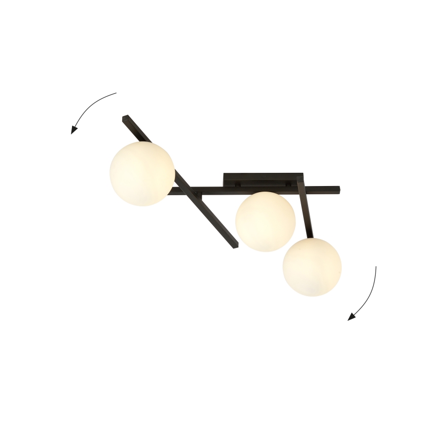Loftlampe SMART 3xE14/10W/230V sort/hvid