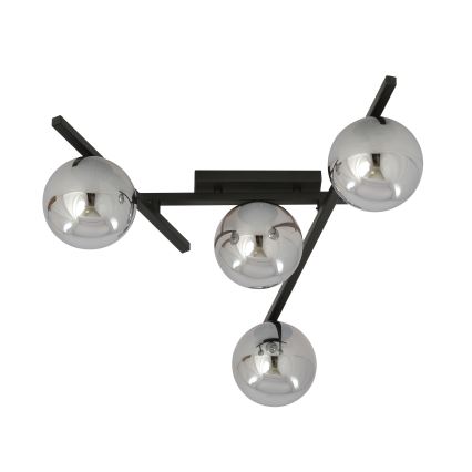Loftlampe SMART 4xE14/10W/230V sort/grå
