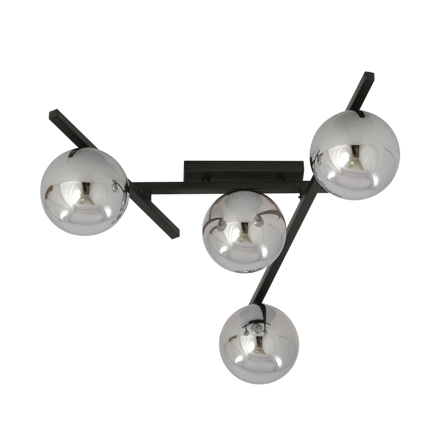 Loftlampe SMART 4xE14/10W/230V sort/grå