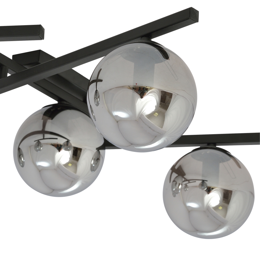 Loftlampe SMART 4xE14/10W/230V sort/grå